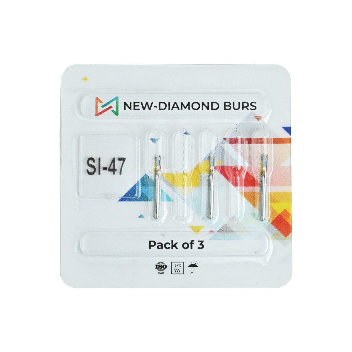 NewDiamond Single Inverted Cone Diamond Bur -SI (Pack Of 3)