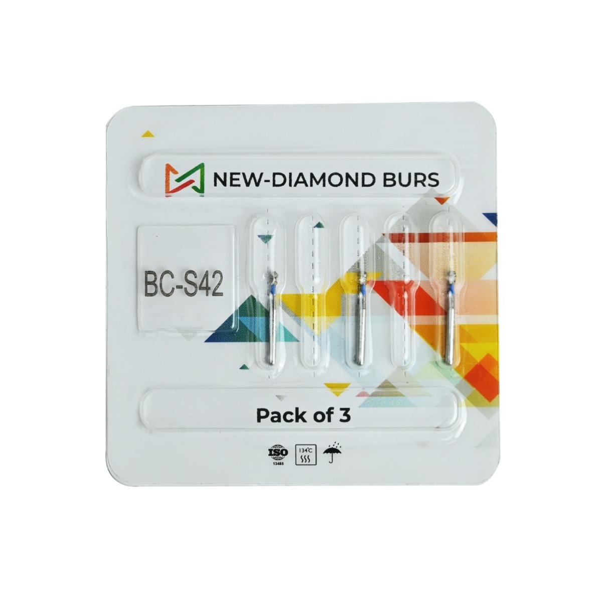 NewDiamond Ball Collar Diamond Bur -BC (Pack Of 3)