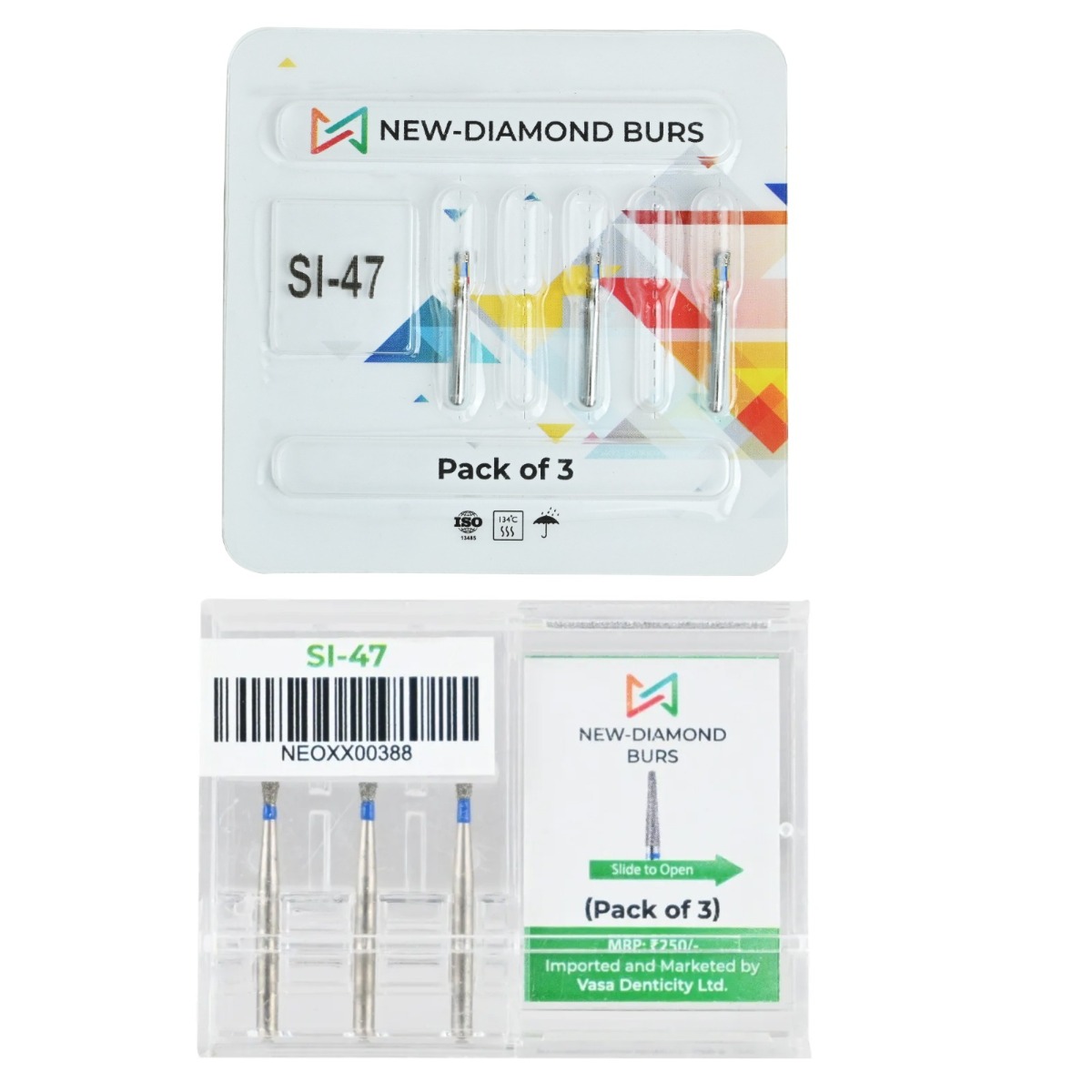 NewDiamond Single Inverted Cone Diamond Bur -SI (Pack Of 3)