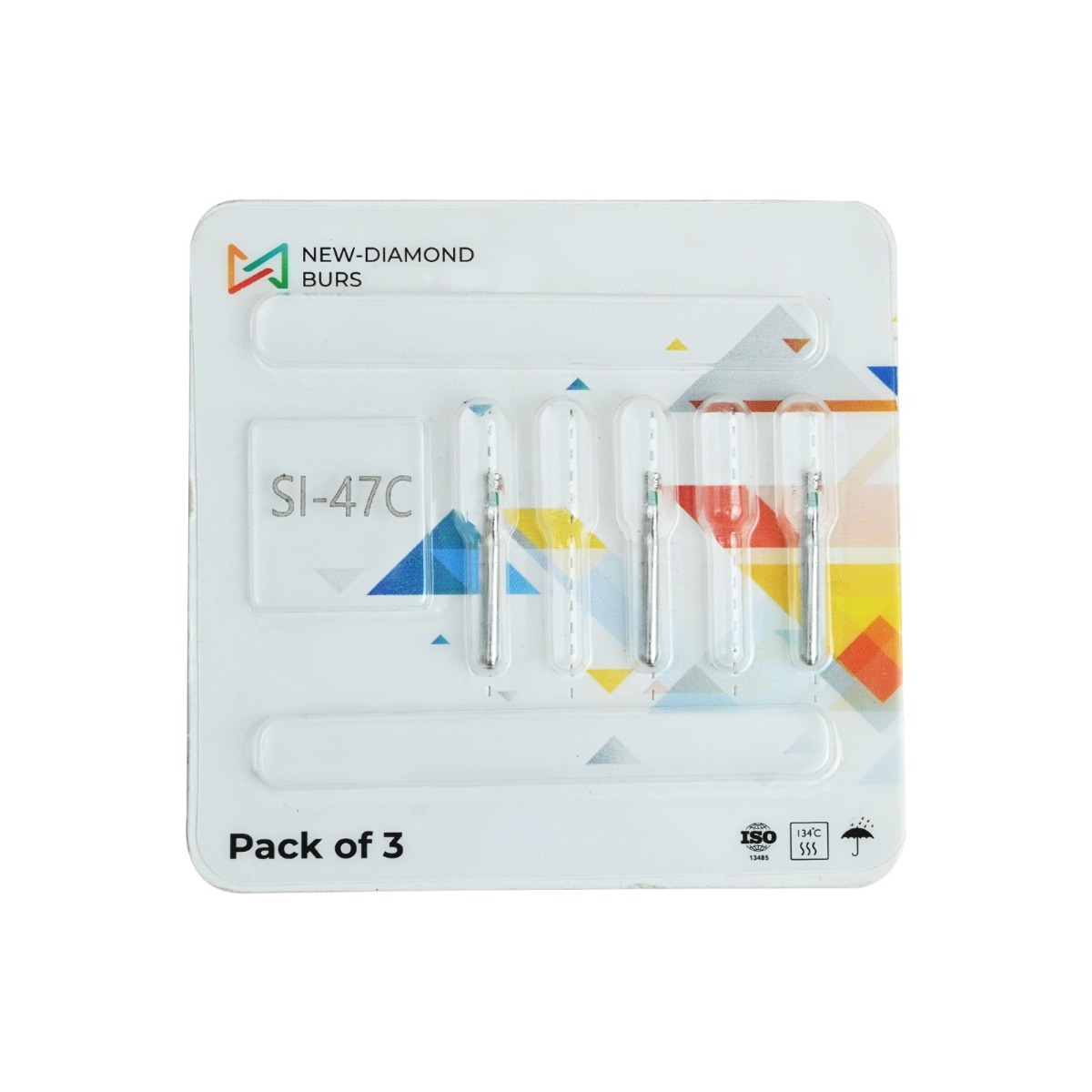 NewDiamond Single Inverted Cone Diamond Bur -SI (Pack Of 3)