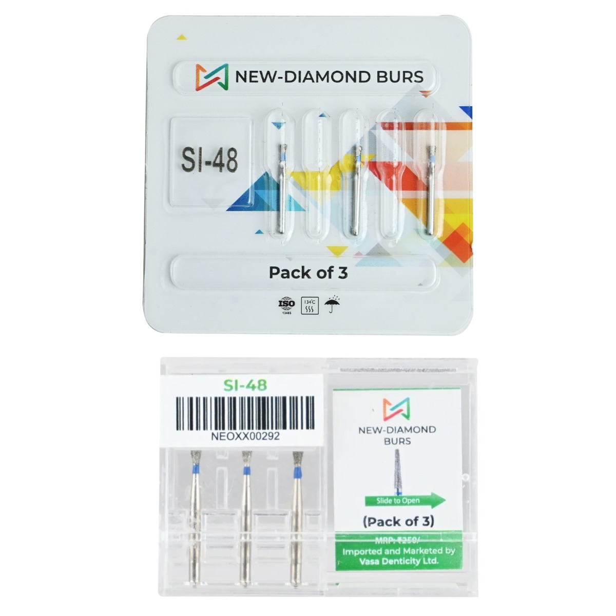 NewDiamond Single Inverted Cone Diamond Bur -SI (Pack Of 3)