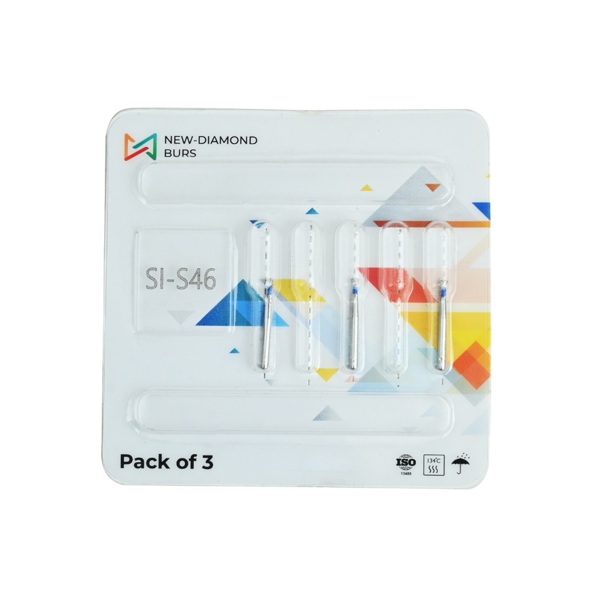 NewDiamond Single Inverted Cone Diamond Bur -SI (Pack Of 3)