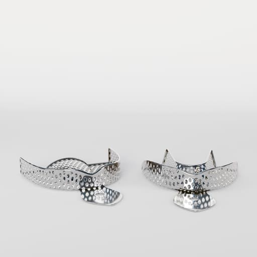 Waldent Dentulous Perforated Rim Lock Impression Trays K18/3