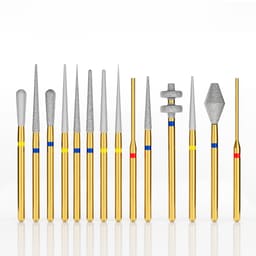 Waldent Crown & Bridge Tooth Preparation Diamond Bur Kit (Set of 14) - 8