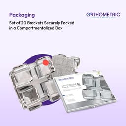 OrthoMetric Iceram-S Monocrystalline Ceramic Bracket MBT 022 - (10.91.2000) - 9
