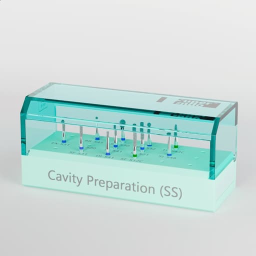 Superendo Cavity Preparation Short Shank Diamond Bur Kit