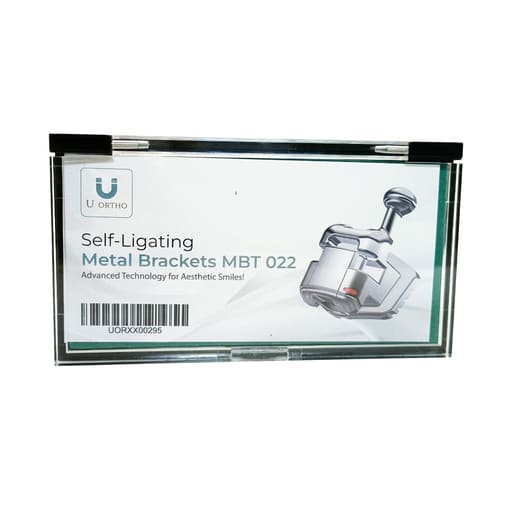 U Ortho Self-Ligating Metal Brackets MBT 022   