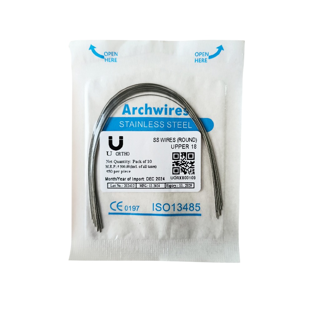 U Ortho Ss Wires (Round) Upper 18