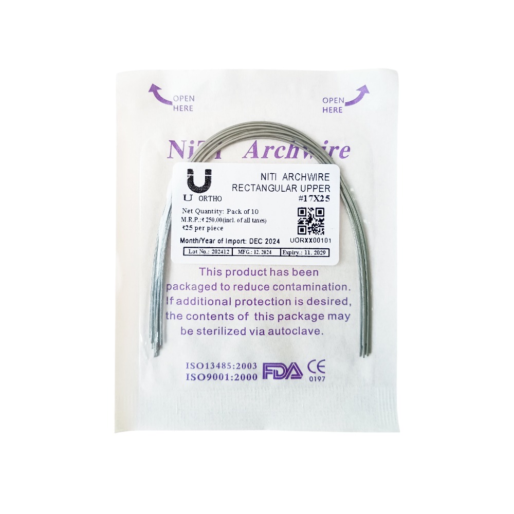 U Ortho NiTi Archwire - Rectangular (pack of 10)