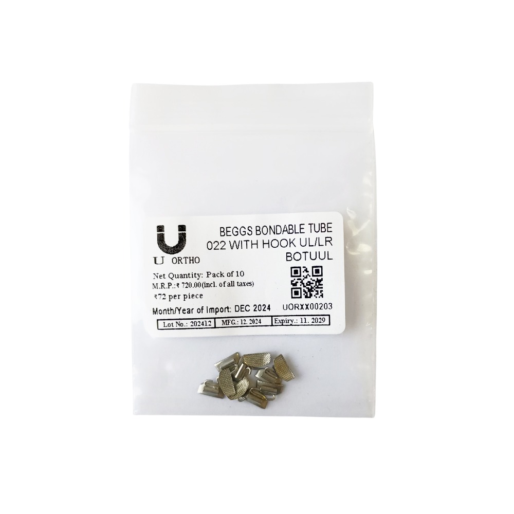 U Ortho Beggs Bondable Tube 022 With Hook UL/LR - BOTUUL