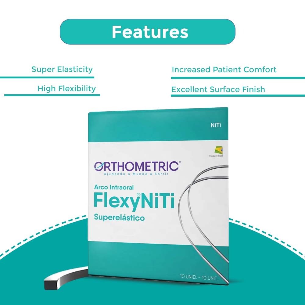OrthoMetric Flexy NiTi Super Elastic Archwires - Rectangular (10/Pk)