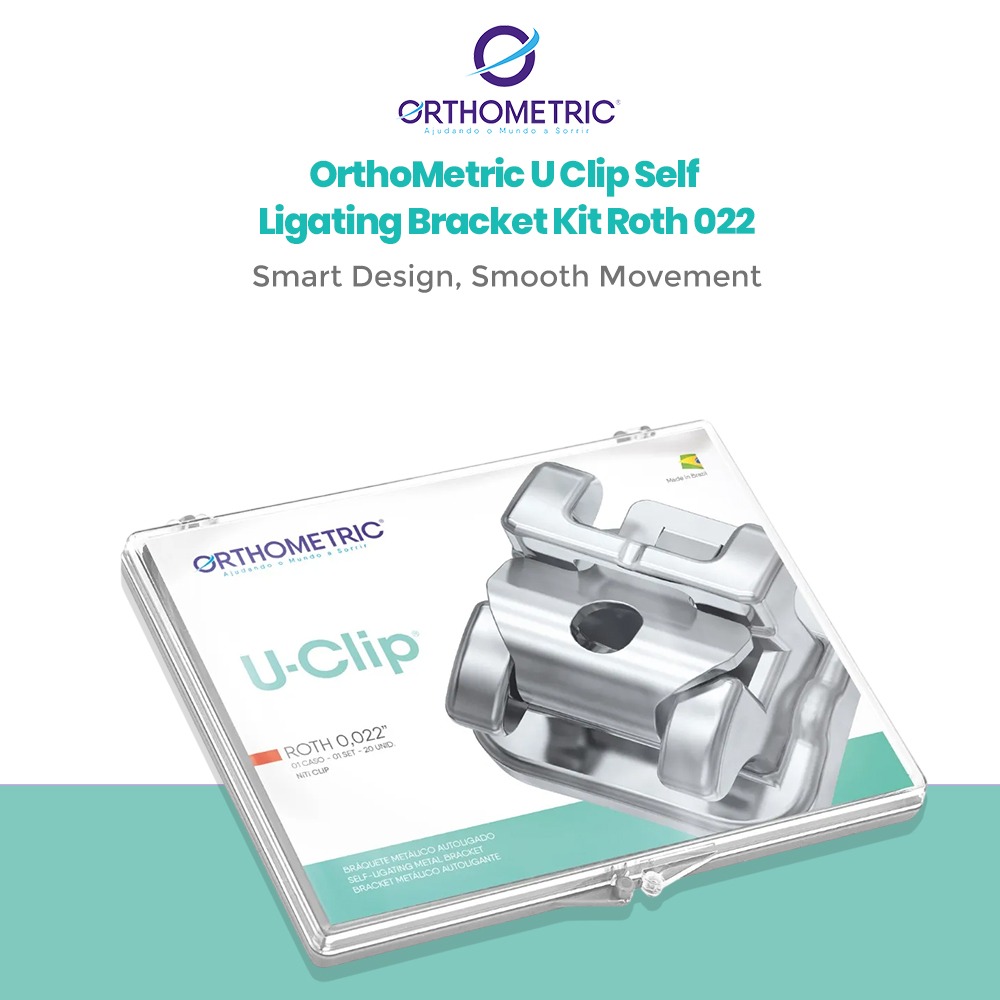 OrthoMetric U Clip Self Ligating Bracket Kit Roth 022 - (10.45.2304)