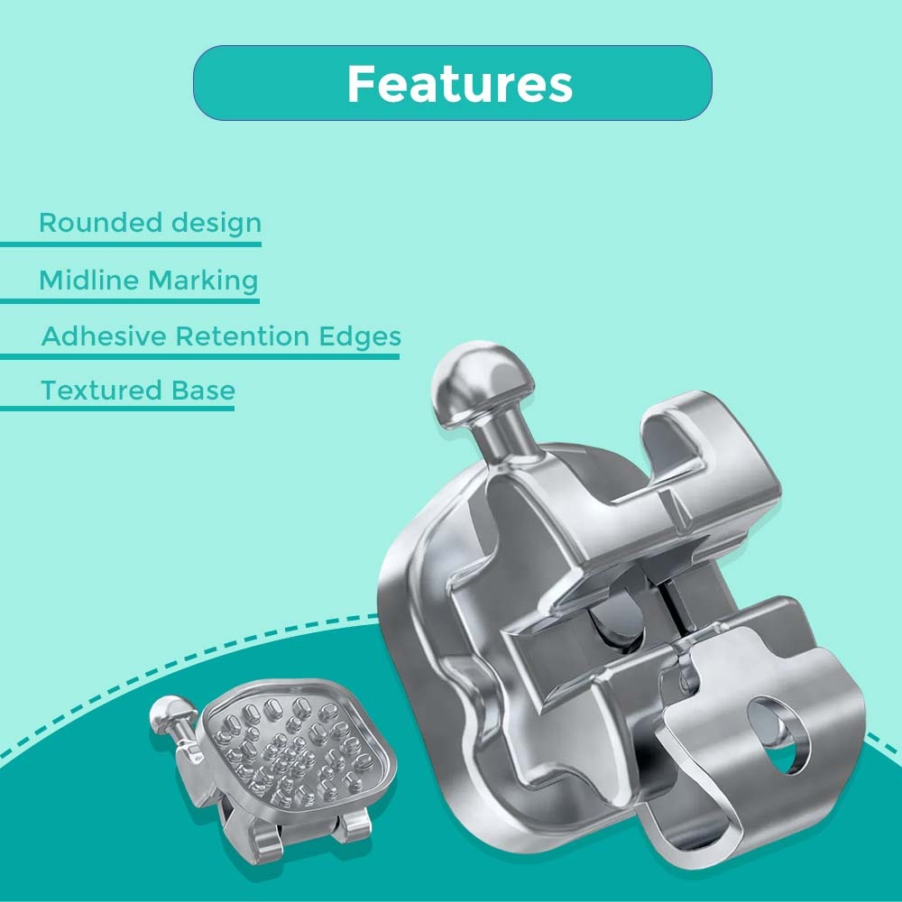 OrthoMetric U Clip Self Ligating Bracket Kit Roth 022 - (10.45.2304)