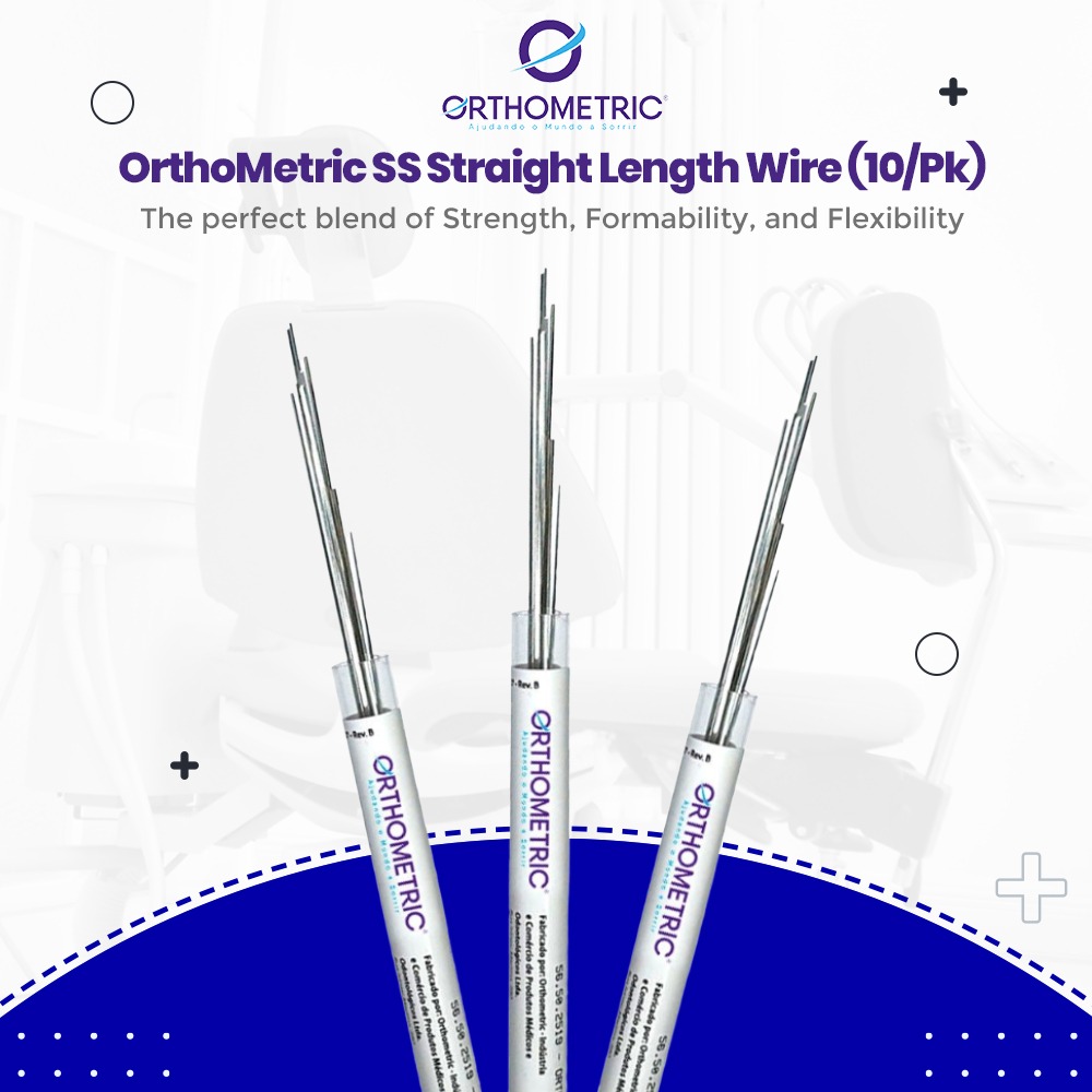 OrthoMetric SS Straight Length Wire (10/Pk)