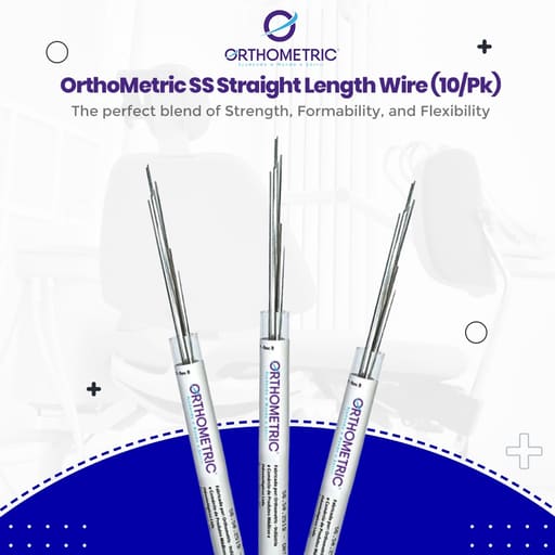 OrthoMetric SS Straight Length Wire (10/Pk)
