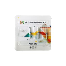 NewDiamond Taper Fissure Diamond Bur TF-12 ( Pack Of 3)