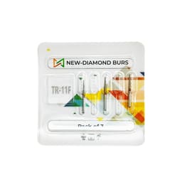 NewDiamond Tapered Round Diamond Bur TR-11F (Pack of 3)