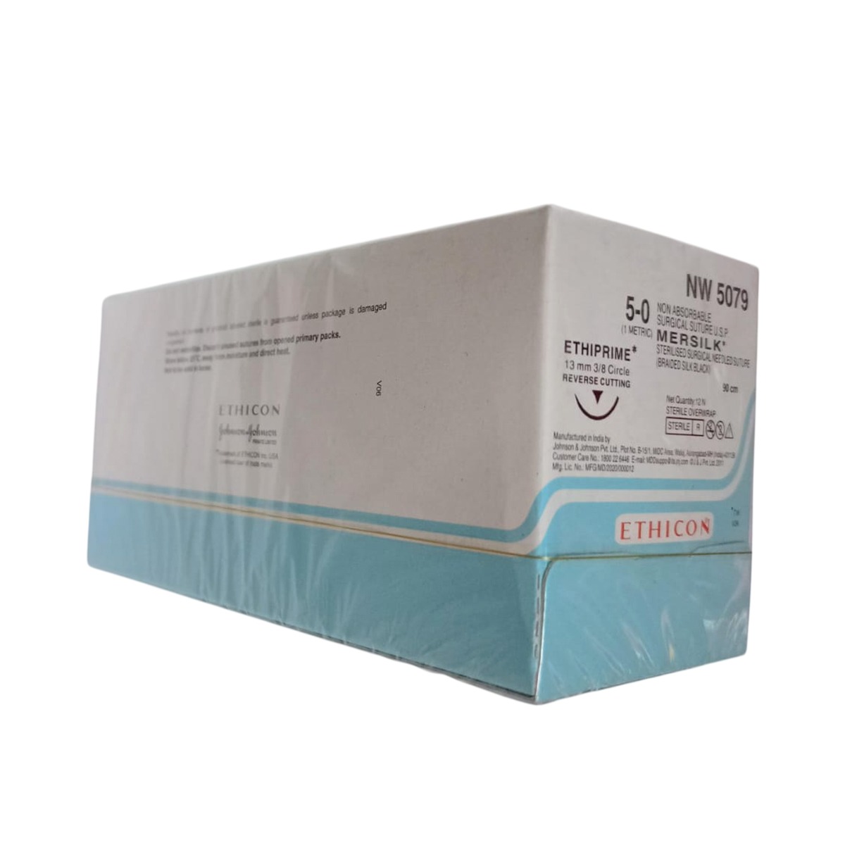 Ethicon Mersilk #5-0 Black Braided Suture