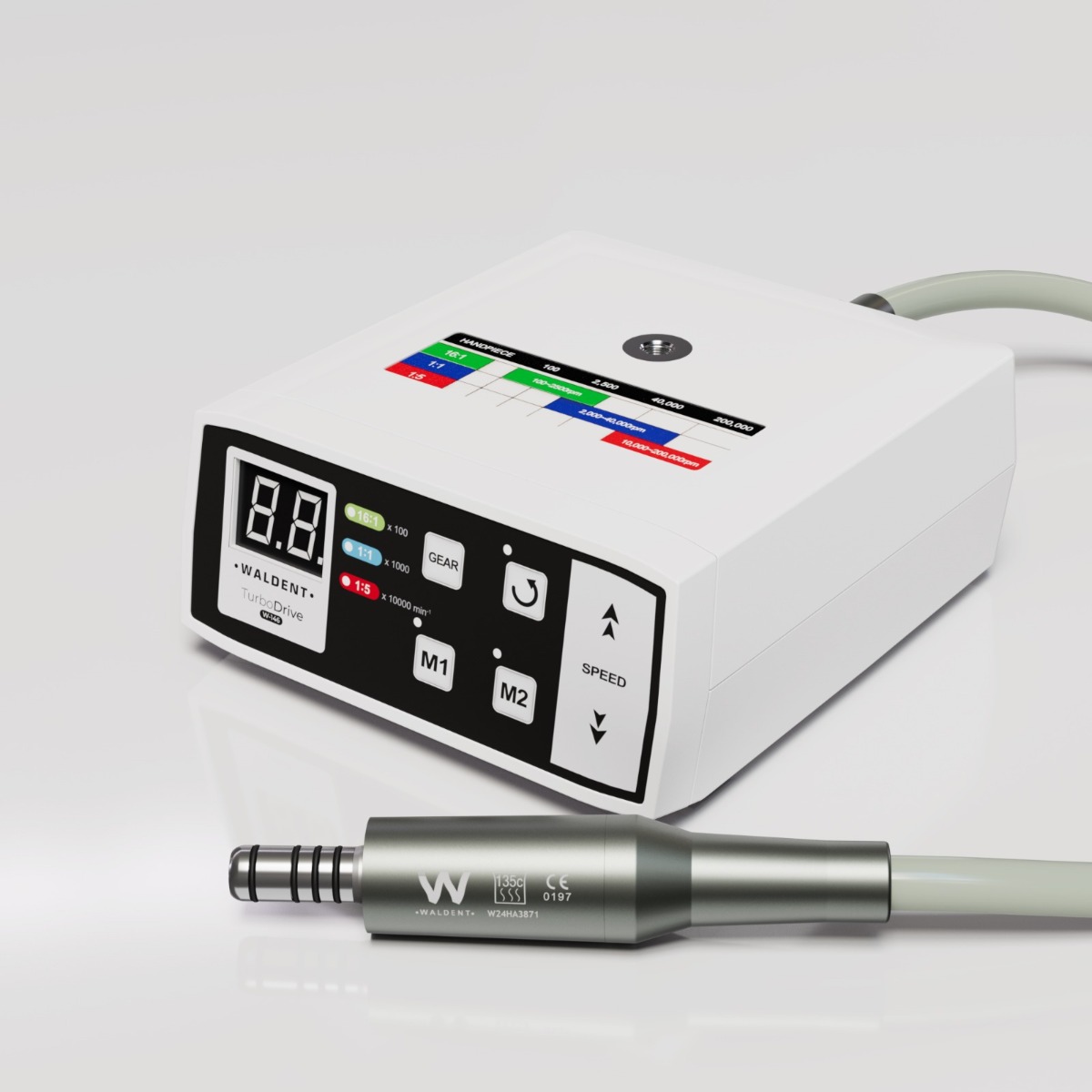 Waldent TurboDrive Brushless LED Electric Motor With 1:5 Increasing Handpiece (W-146)           