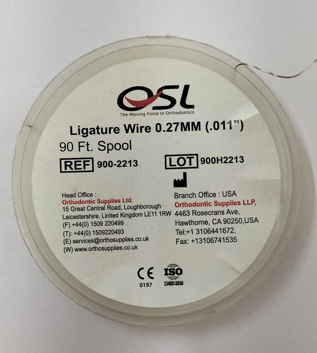 OSL Stainless Steel Ligature Wire Spools - 90ft