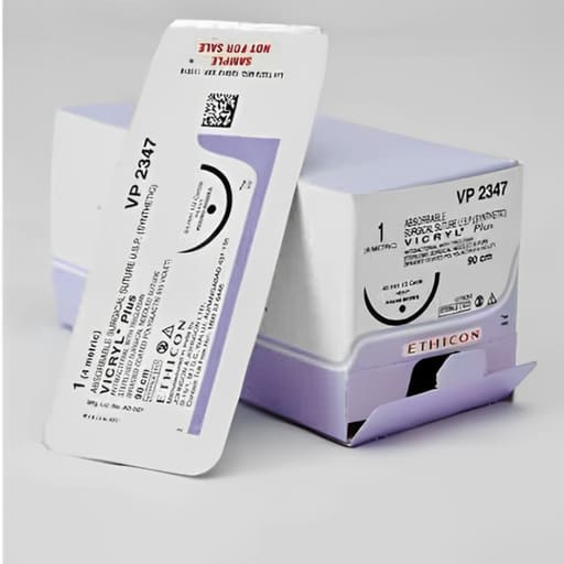 Ethicon Vicryl #1 Absorbable Violet Braided Suture