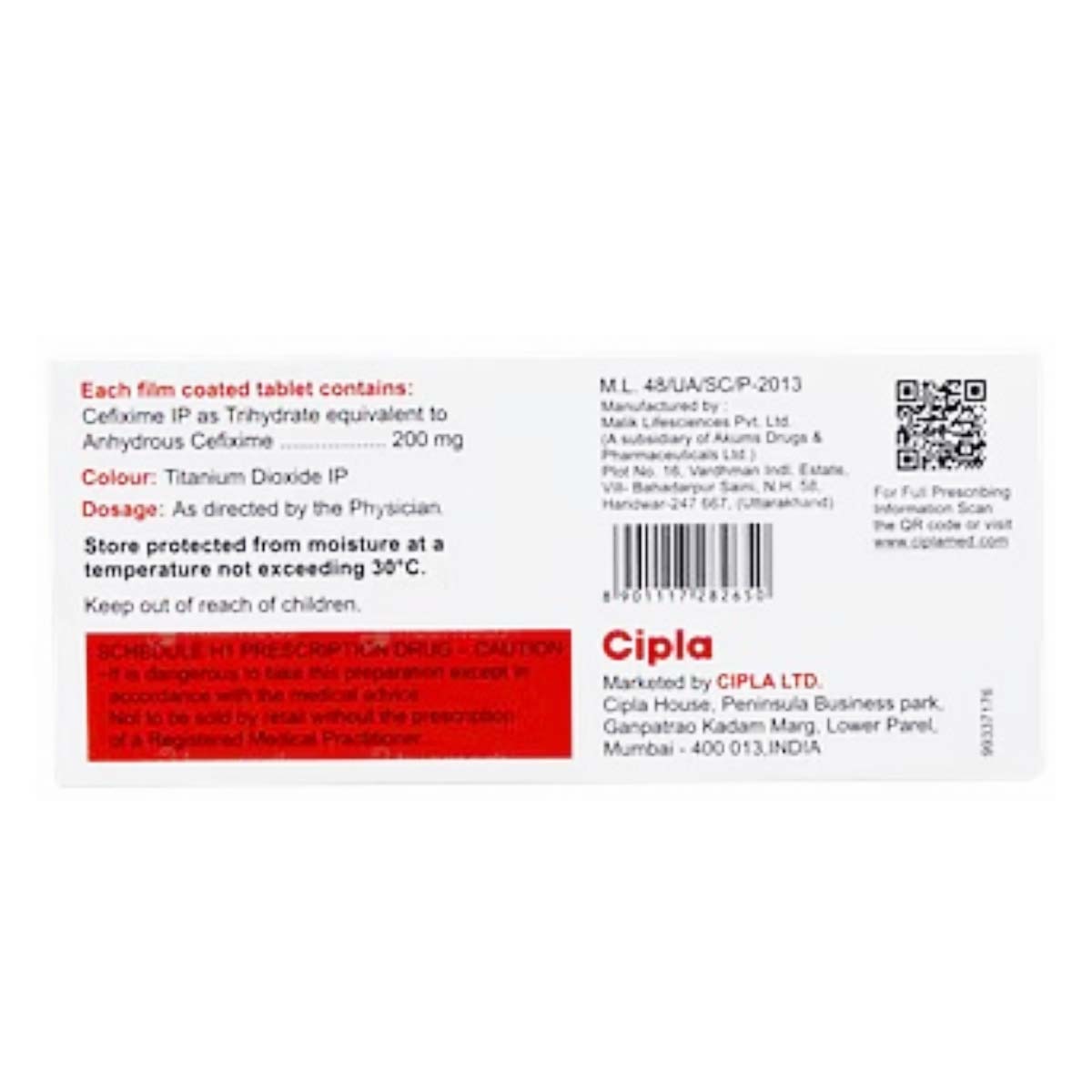 Cipla Cefix - 200