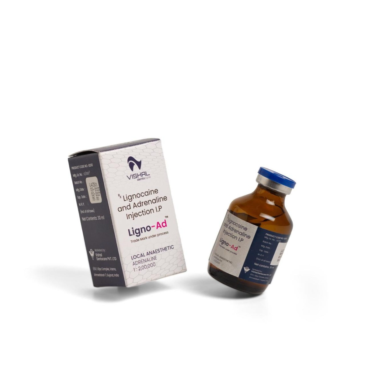 Vishal Dentocare Ligno Ad Local Anaesthetic 30ml (Pack of 10)