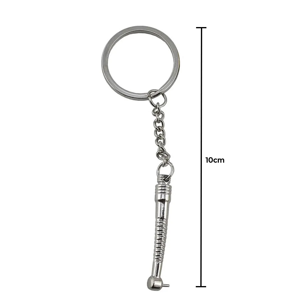 Dental Airotor Key Chain - Silver