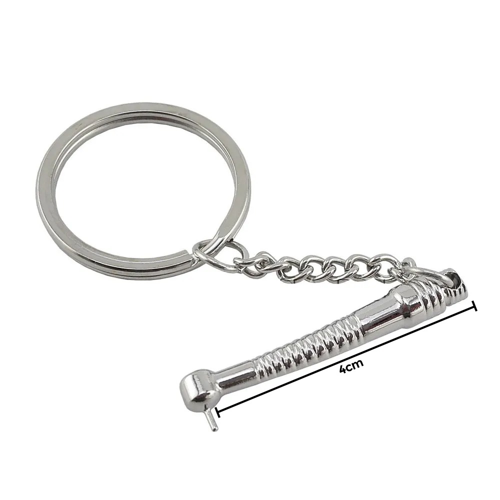 Dental Airotor Key Chain - Silver