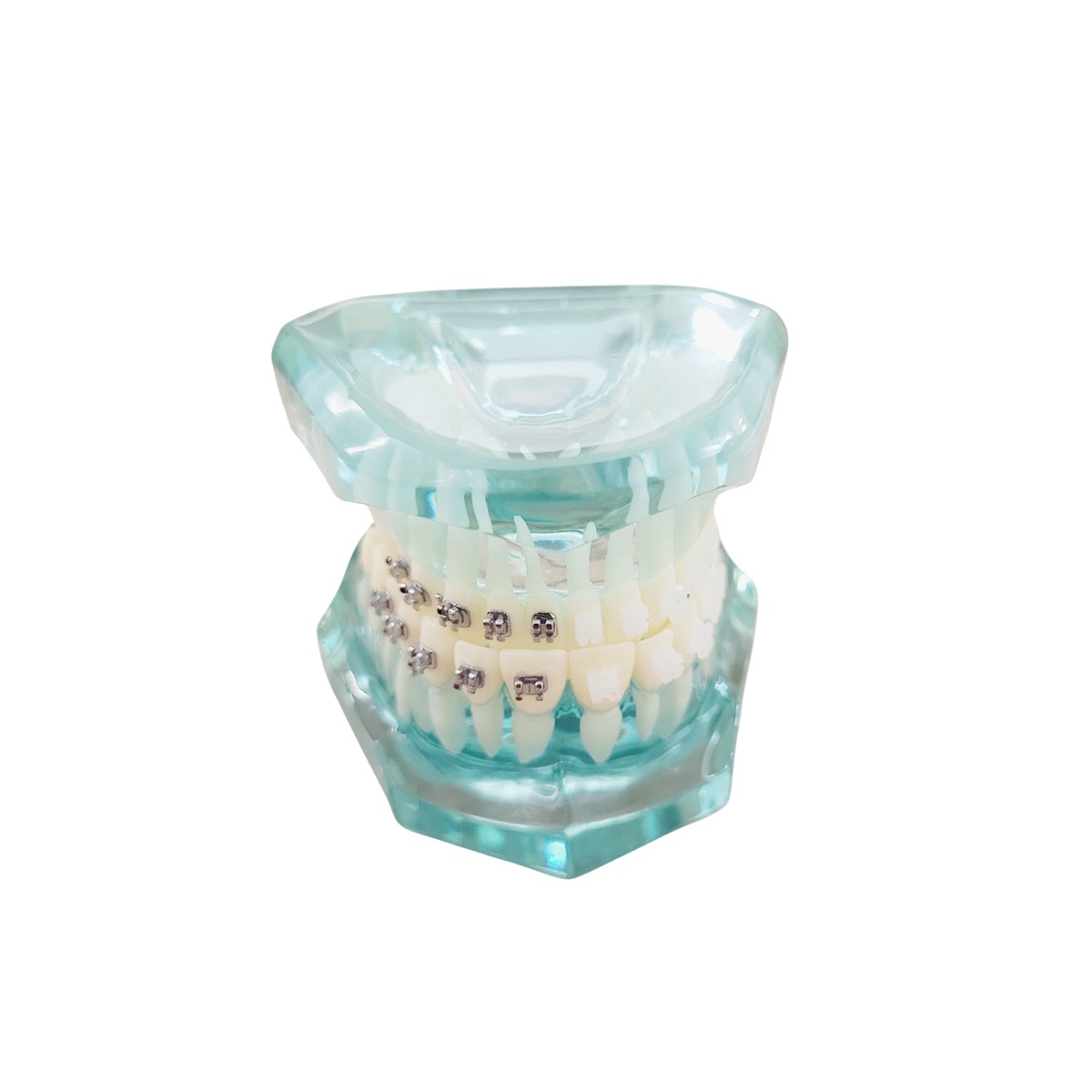 iDENTical Half Metal and Half Ceramic Brackets Orthodontic Model MD - 3003 Green