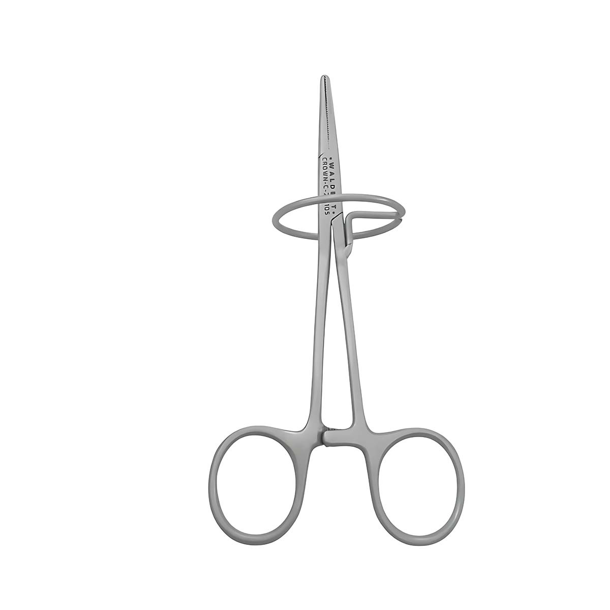 Waldent Crown & Bridge Holding Forceps With Rings - Curved (21/105)