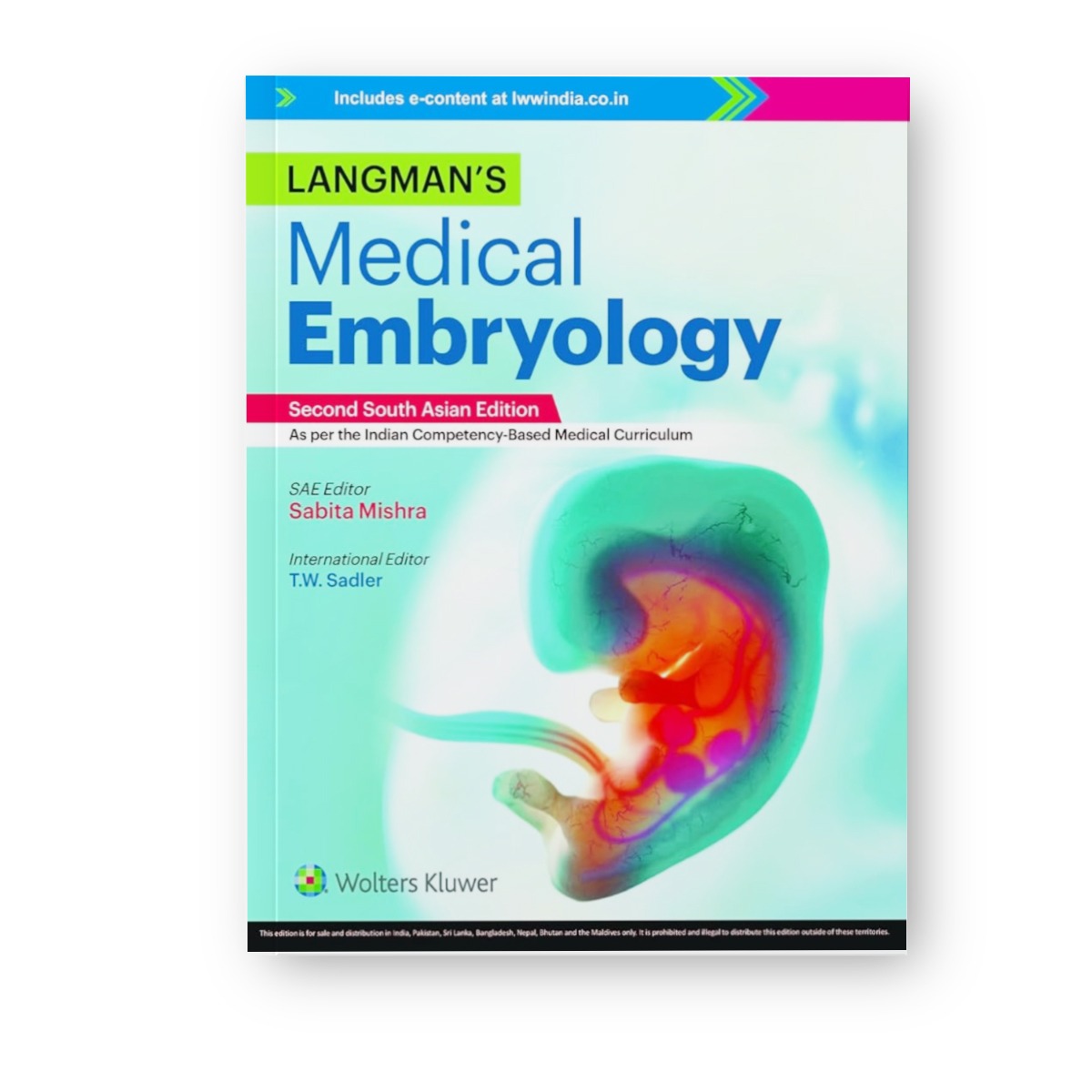 Langman's Medical Embryology 2nd South Asia Edition (ISBN - 736367)
