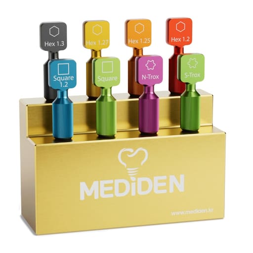 Mediden Dental Implant Lab Mini Screw Driver kit With Box (Set of 8 Drivers)