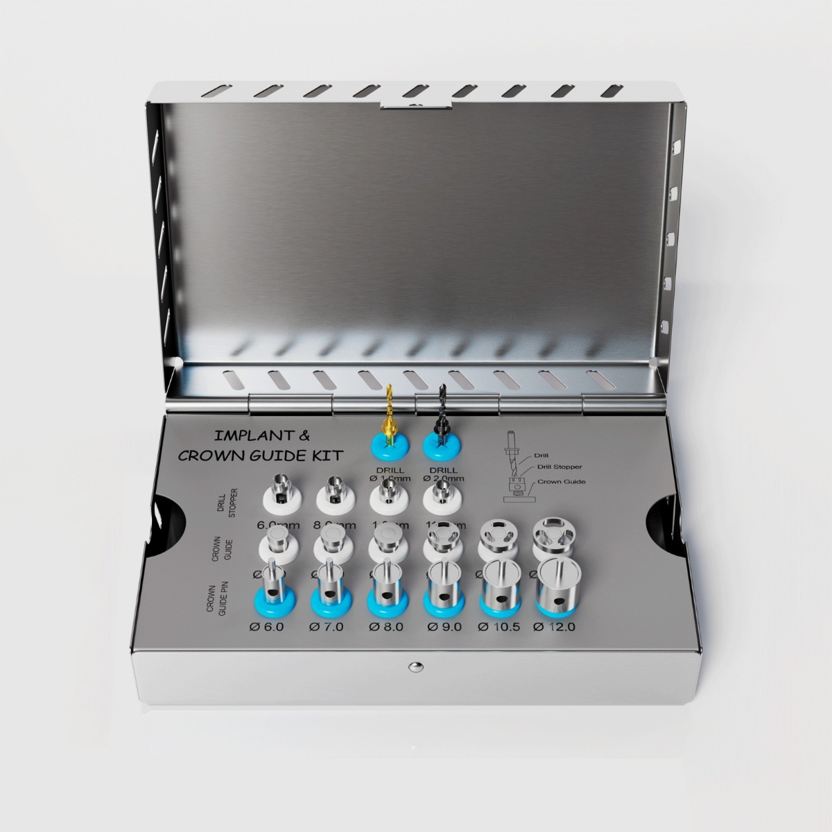 Waldent Implant & Crown Guide Kit Set of 18 (K19/4)