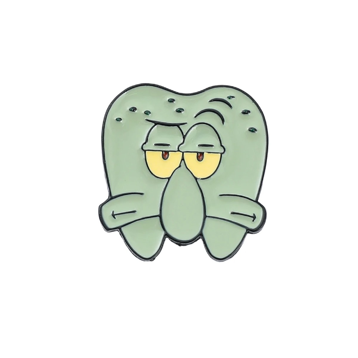 iDENTical Squidward Tentacles Tooth Shape Brooch - Pack of 1 (ZYR-7012)