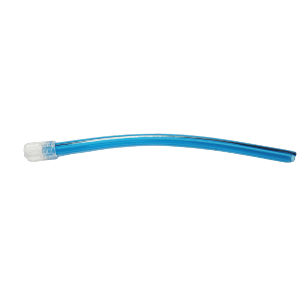 Waldent Saliva Ejector - Large Head White Tip With Blue Transparent Body (Pack of 100 With Copper Wire)