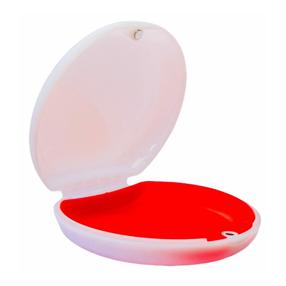 Snow White Aligner Case With Mirror & Removable Base - White