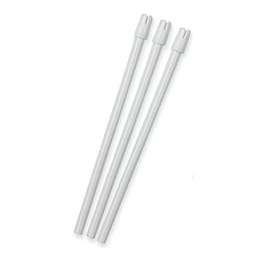 Waldent Saliva Ejector - White Tip With Transparent Body (Pack of 100 With Copper Wire)