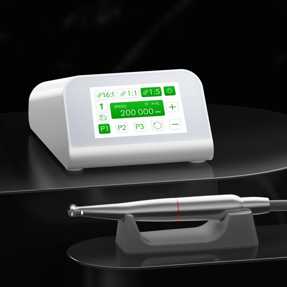 Woodpecker MT2 Dental Brushless Electric Motor With 1:5 LED Contra Angle Handpiece