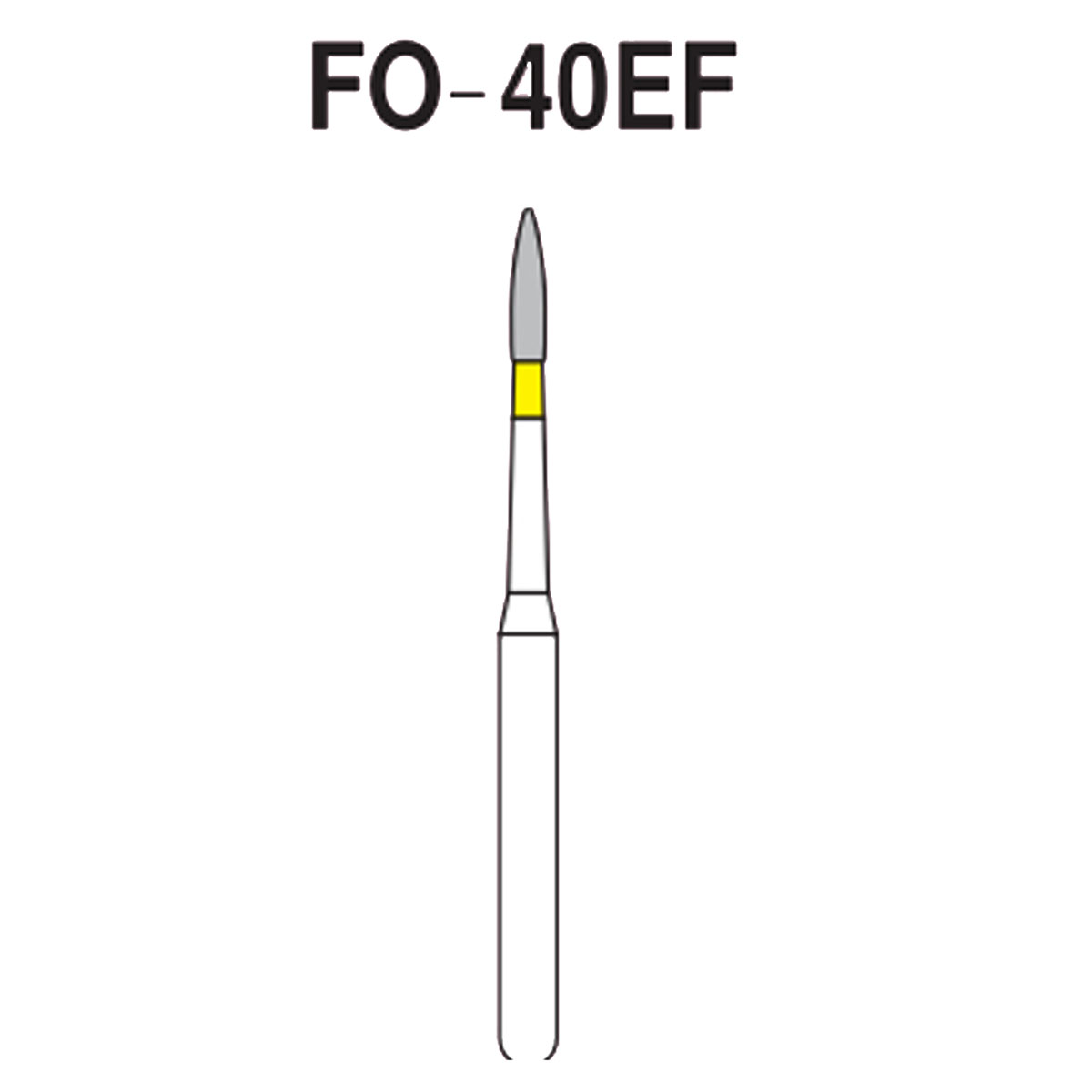 NewDiamond Flame Ogival Diamond Bur FO-40EF (Pack Of 3)
