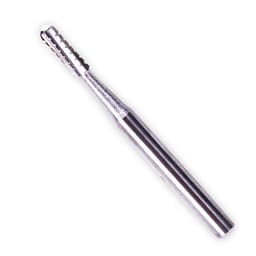 NewDiamond Cross-Cut Round End Straight Airotor Carbide Bur FG-1558 (Pack of 5) - 3