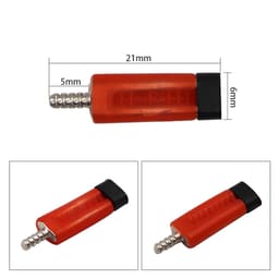 Jinguang Dowel Twin Pins With Red Plastic Sleeves  - 4
