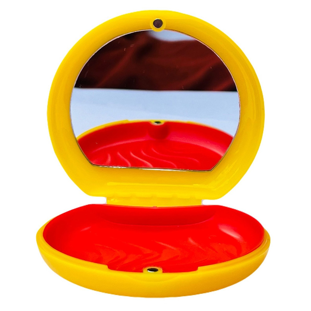 Snow White Aligner Case With Mirror & Removable Base