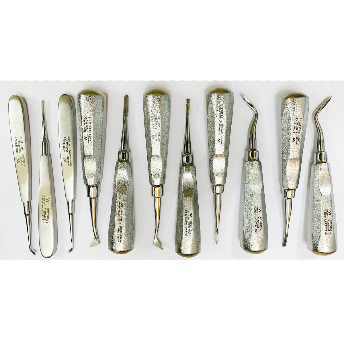 Waldent Root Elevators Premium Set of 11 (K2/2)