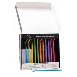 Zirc Crystal HD Thin Grip Vibrant Neon - Assorted Pack of 12 - 7