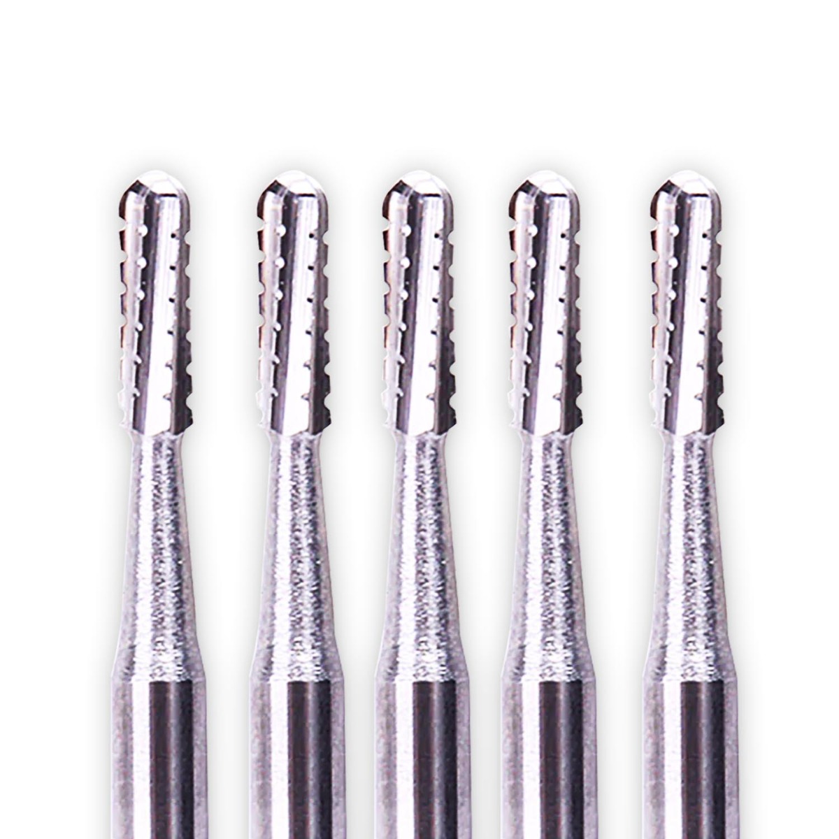 NewDiamond Cross-Cut Round End Straight Airotor Carbide Bur FG-1558 (Pack of 5)